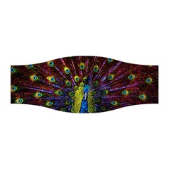 Beautiful Peacock Feather Stretchable Headband by Jancukart