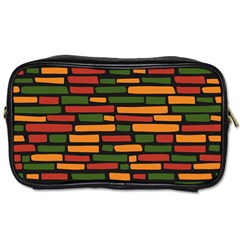 Ethiopian Bricks - Green, Yellow And Red Vibes Toiletries Bag (one Side) by ConteMonfreyShop