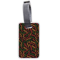 Ethiopian Inspired Doodles Abstract Luggage Tag (one Side) by ConteMonfreyShop