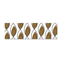 Brown Minimalist Leaves  Sticker (bumper) by ConteMonfreyShop