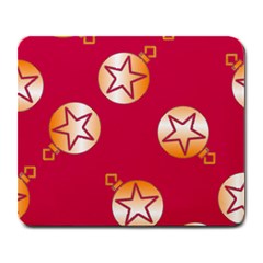 Orange Ornaments With Stars Pink Large Mousepads
