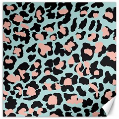 Blue And Pink Jaguar Dots Leopard Canvas 20  X 20  by ConteMonfreyShop