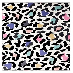 Jaguar Spots Colorful Square Satin Scarf (36  X 36 ) by ConteMonfreyShop