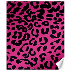 Leopard Print Jaguar Dots Pink Canvas 20  X 24  by ConteMonfreyShop