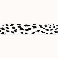 Leopard Print Jaguar Dots Black And White Small Bar Mat by ConteMonfreyShop