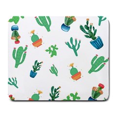 Among Succulents And Cactus  Large Mousepad by ConteMonfreyShop