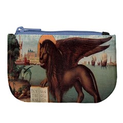 Lion Of Venice, Italy Large Coin Purse by ConteMonfrey