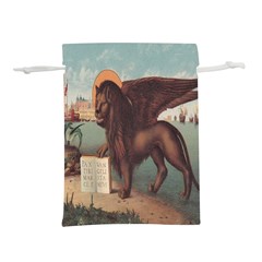 Lion Of Venice, Italy Lightweight Drawstring Pouch (l) by ConteMonfrey