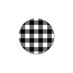 Black And White Plaided  Golf Ball Marker (4 Pack) by ConteMonfrey