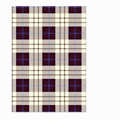 Gray, Purple And Blue Plaids Large Garden Flag (two Sides)