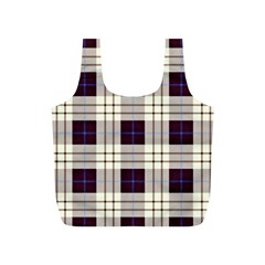 Gray, Purple And Blue Plaids Full Print Recycle Bag (s)