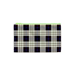 Gray, Purple And Blue Plaids Cosmetic Bag (xs)