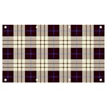 Gray, purple and blue plaids Banner and Sign 7  x 4  Front
