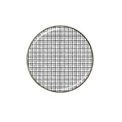 Small White Lines - Plaids Hat Clip Ball Marker (4 Pack) by ConteMonfrey