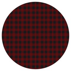 Black Red Small Plaids Round Trivet by ConteMonfrey