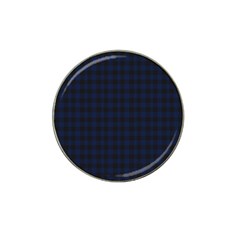 Black And Blue Classic Small Plaids Hat Clip Ball Marker (4 Pack) by ConteMonfrey