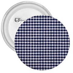 Small Blue And White Plaids 3  Buttons by ConteMonfrey