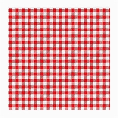 Straight Red White Small Plaids Medium Glasses Cloth (2 Sides) by ConteMonfrey