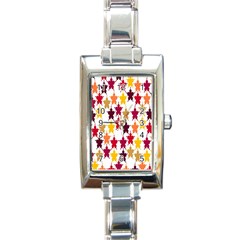 Abstract-flower Rectangle Italian Charm Watch by nateshop