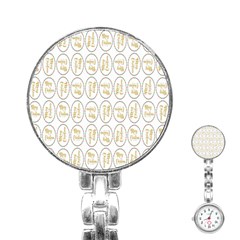 Background-cute-christmas Gold Stainless Steel Nurses Watch by nateshop