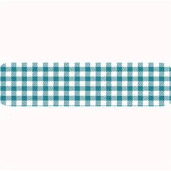 Straight Blue White Small Plaids Large Bar Mats by ConteMonfrey