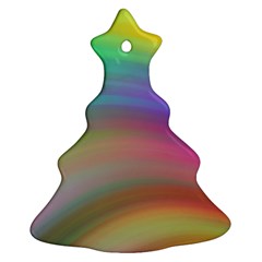 Background-rainbow Christmas Tree Ornament (two Sides) by nateshop