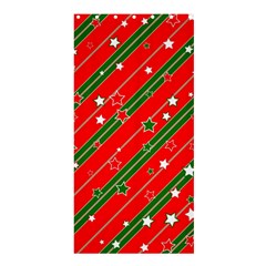 Xmash Christmas Stars Red Background Star Shower Curtain 36  X 72  (stall)  by Wegoenart