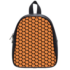 Cute Pumpkin Black Small School Bag (small) by ConteMonfrey