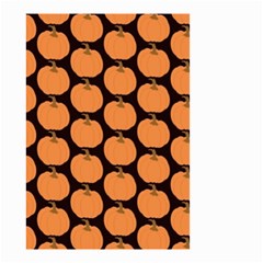 Black And Orange Pumpkin Small Garden Flag (two Sides) by ConteMonfrey