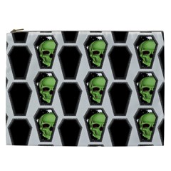 Coffins And Skulls - Modern Halloween Decor  Cosmetic Bag (xxl) by ConteMonfrey