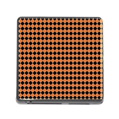 Halloween Black Orange Plaids Memory Card Reader (square 5 Slot) by ConteMonfrey