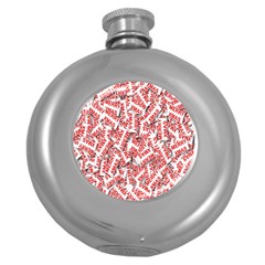 Merry-christmas Round Hip Flask (5 Oz) by nateshop