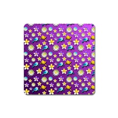 Pattern Square Magnet by nateshop