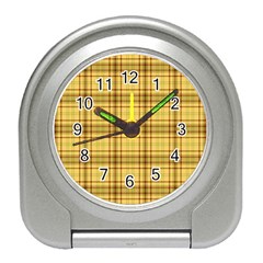 Plaid Travel Alarm Clock by nateshop