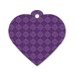 Purple Dog Tag Heart (one Side) by nateshop