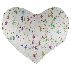 Star Large 19  Premium Heart Shape Cushions by nateshop