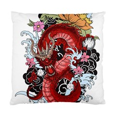 Drawing Red Dragon Legendary Standard Cushion Case (two Sides) by Jancukart