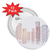 Buildings, Building City Building Condominium Skyscraper 2 25  Buttons (10 Pack)  by Jancukart
