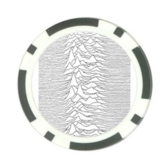 Joy Division Unknown Pleasures Poker Chip Card Guard by Jancukart
