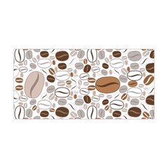 Brown Coffee Beans Pattern Yoga Headband by Jancukart