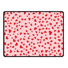 Hearts Valentine Heart Pattern Double Sided Fleece Blanket (small) 