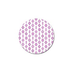 Geometric Pattern Purple Pattern Golf Ball Marker (10 Pack)