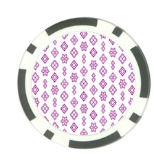 Geometric Pattern Purple Pattern Poker Chip Card Guard (10 Pack)