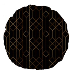 Illustrations Art Geometric Pattern Large 18  Premium Flano Round Cushions