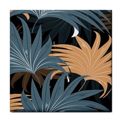 Leaves Background Digital Paper Tile Coaster