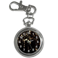 Stars Christmas Background Pattern Key Chain Watches by danenraven