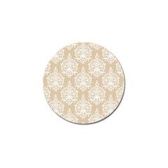 Clean Brown And White Ornament Damask Vintage Golf Ball Marker (4 Pack) by ConteMonfrey