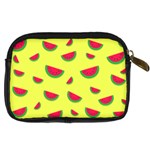 Watermelon Pattern Wallpaper Digital Camera Leather Case Back