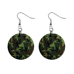 Camouflage-1 Mini Button Earrings by nateshop