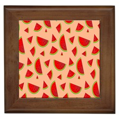 Fruit-water Melon Framed Tile by nateshop